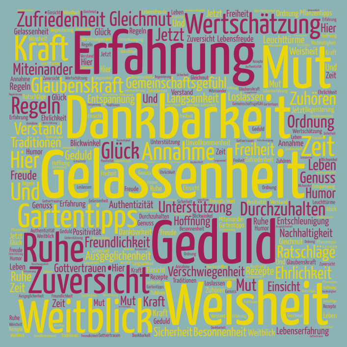 Word Art - Lebensschätze